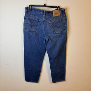 Levi's 550 Men's Jeans Dark Blue Denim Relaxed Fit Straight Leg Pants Size 40x32